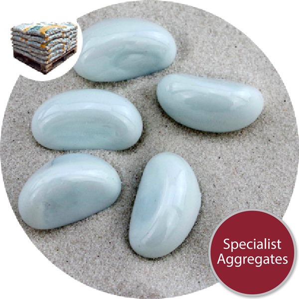 Glass Stones - Opal White